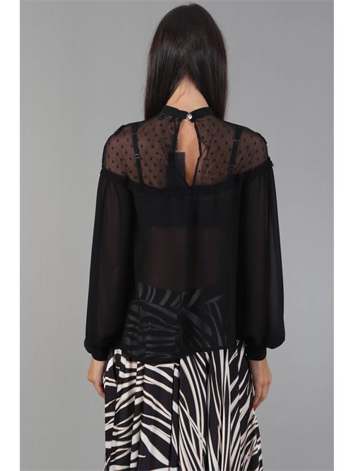 Casacca in georgette Babylon | EL0405NERO