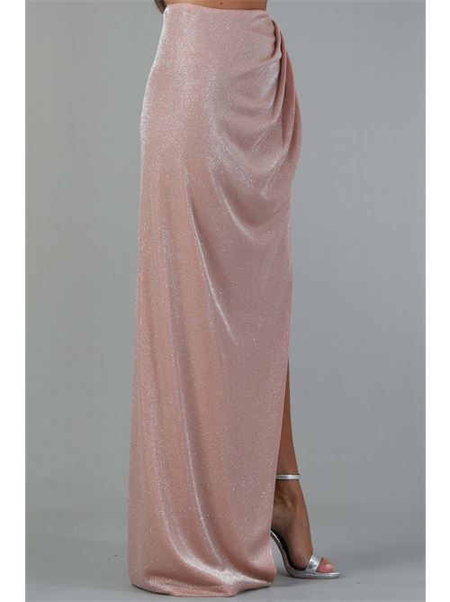 Gonna elastica in lurex Dramee | 24617ROSA