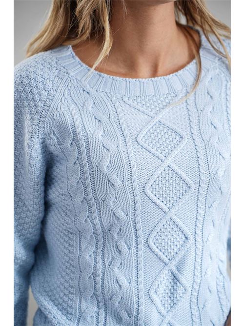 Maglia in lana merino Gotha | F82-02CELESTE