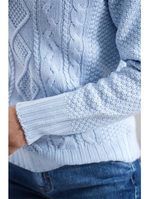 Maglia in lana merino Gotha | F82-02CELESTE