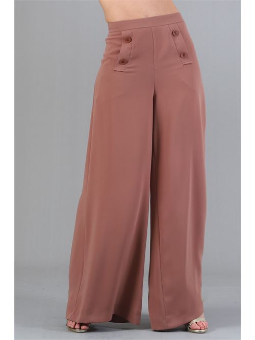 Pantalone palazzo maesta | P0056BISCOTTO