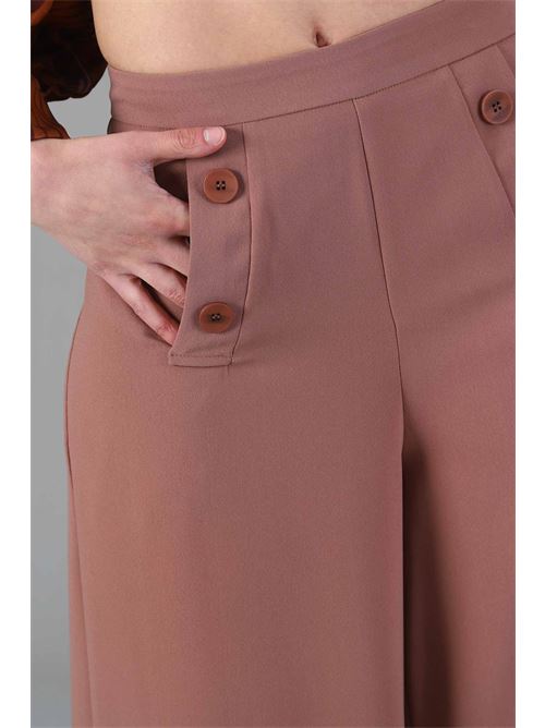 Pantalone palazzo maesta | P0056BISCOTTO