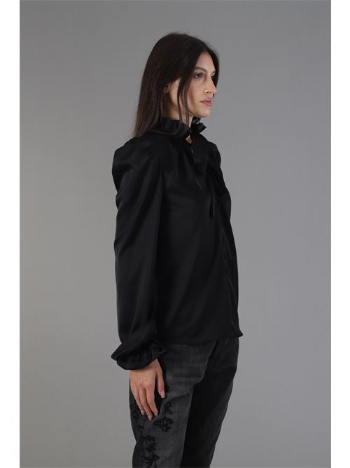 Camicia in raso Nikamo | C029/2NERO
