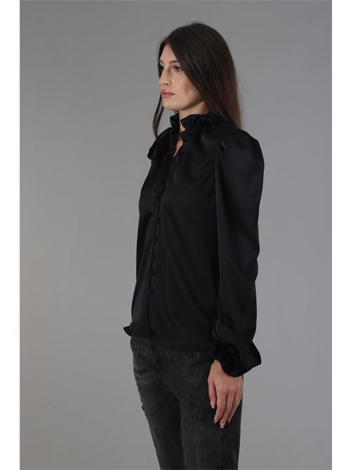 Camicia in raso Nikamo | C029/2NERO