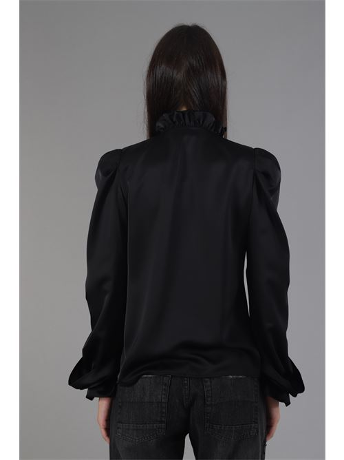 Camicia in raso Nikamo | C029/2NERO