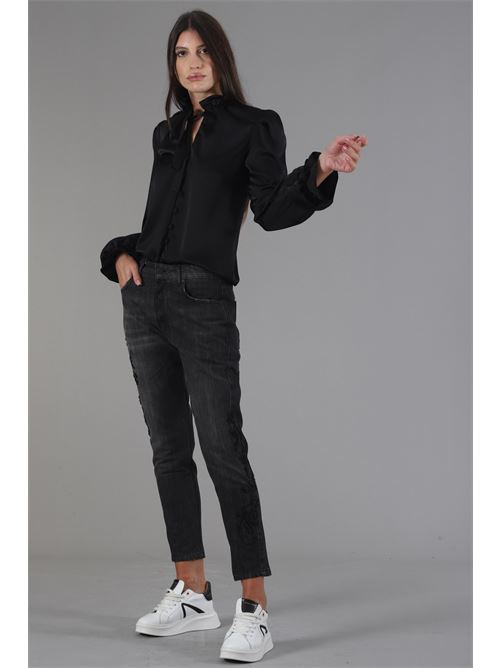 Camicia in raso Nikamo | C029/2NERO