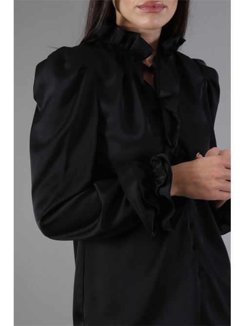 Camicia in raso Nikamo | C029/2NERO