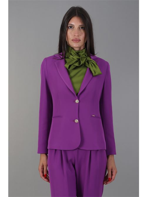 Giacca in cady Nualy | I24N2160MELANZANA