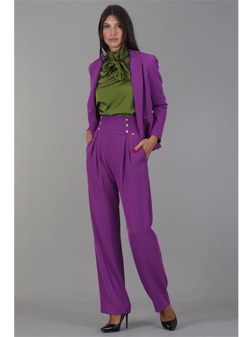 Giacca in cady Nualy | I24N2160MELANZANA