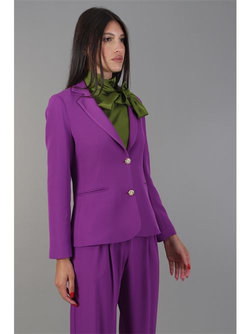 Giacca in cady Nualy | I24N2160MELANZANA