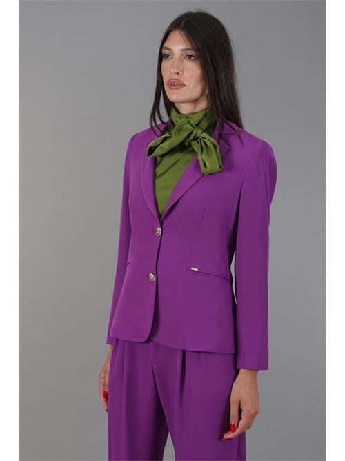 Giacca in cady Nualy | I24N2160MELANZANA