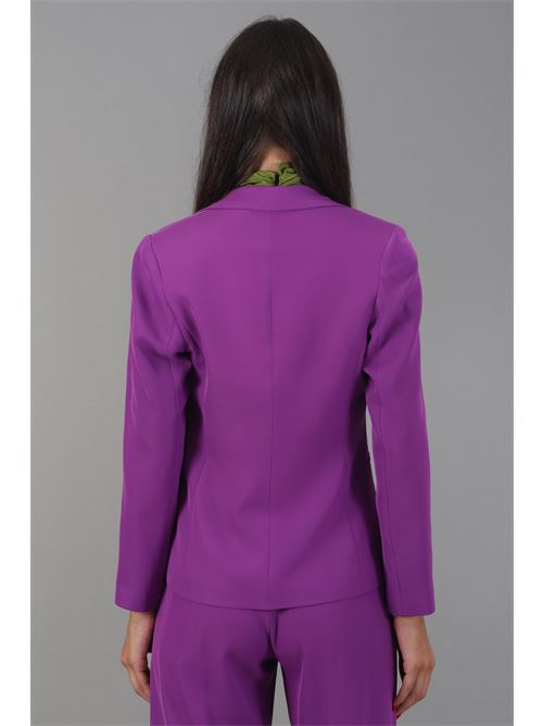 Giacca in cady Nualy | I24N2160MELANZANA