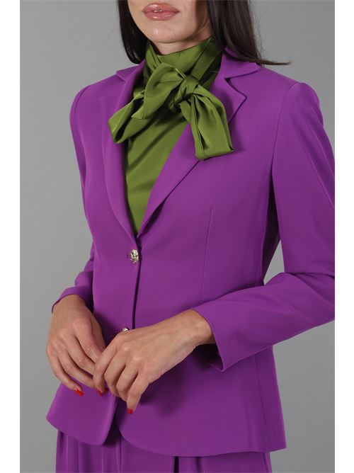 Giacca in cady Nualy | I24N2160MELANZANA