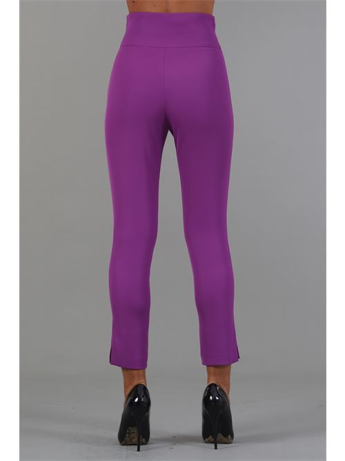 Pantalone in cady Nualy | I24N5295MELANZANA