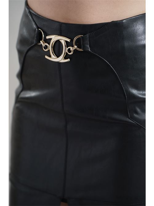 Gonna in ecopelle Babylon | E00110NERO
