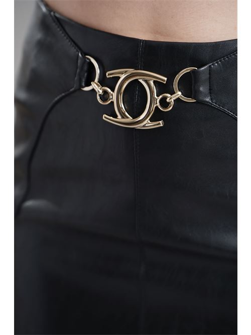 Gonna in ecopelle Babylon | E00110NERO