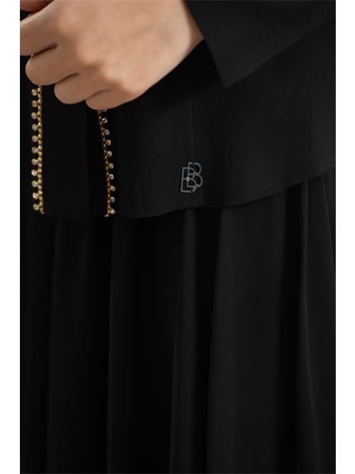 Camicia con strass Babylon | S00300NERO