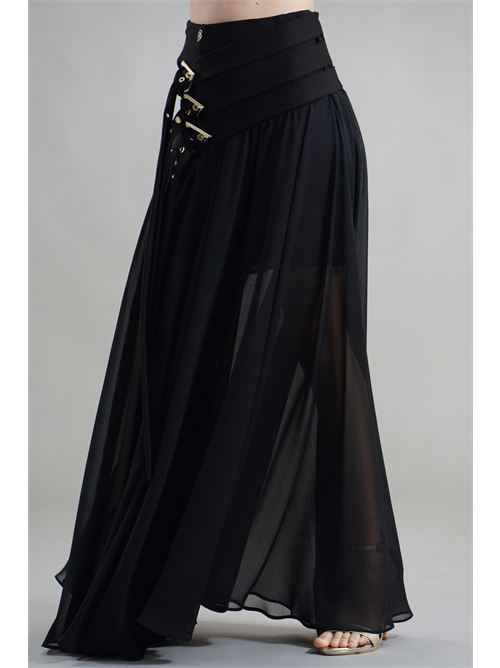 Gonna con fibbie Babylon | S00602NERO