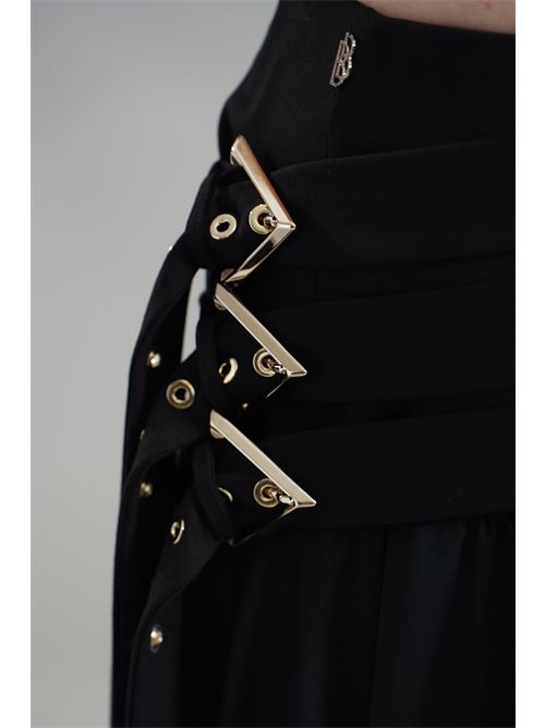 Gonna con fibbie Babylon | S00602NERO