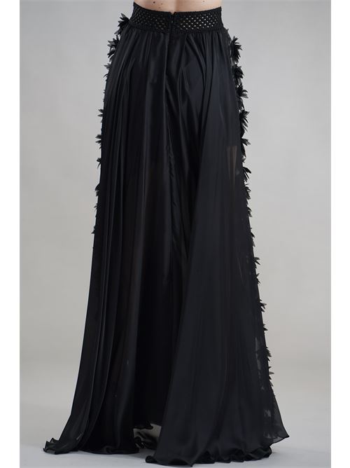Gonna con petali Babylon | S00605NERO