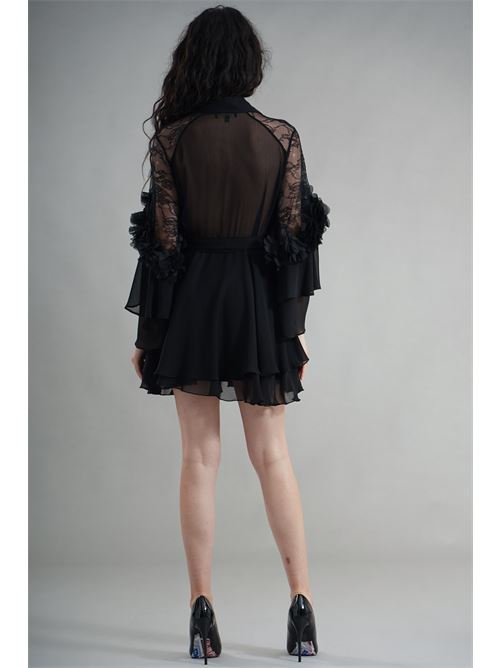 Abito in georgette Babylon | S00832NERO