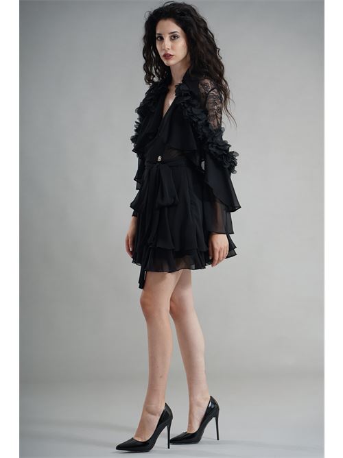 Abito in georgette Babylon | S00832NERO