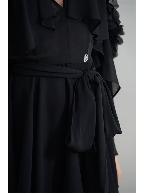 Abito in georgette Babylon | S00832NERO