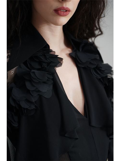 Abito in georgette Babylon | S00832NERO