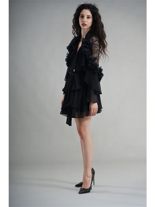 Abito in georgette Babylon | S00832NERO