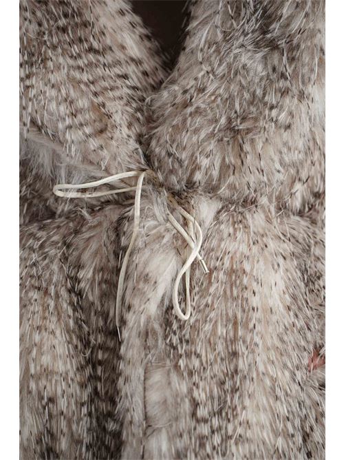 Ecopelliccia con cinturino CELYE | CE0001BEIGE