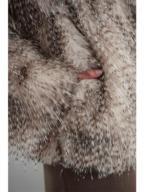 Ecopelliccia con cinturino CELYE | CE0001BEIGE
