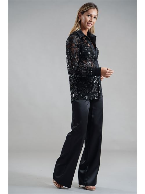 Camicia in paillettes CELYE | CE0008NERO