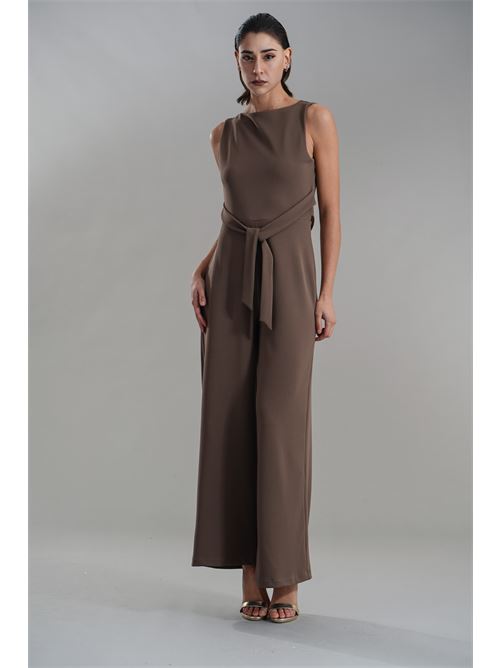 Tuta in crepe CELYE | CE0019NOCCIOLA