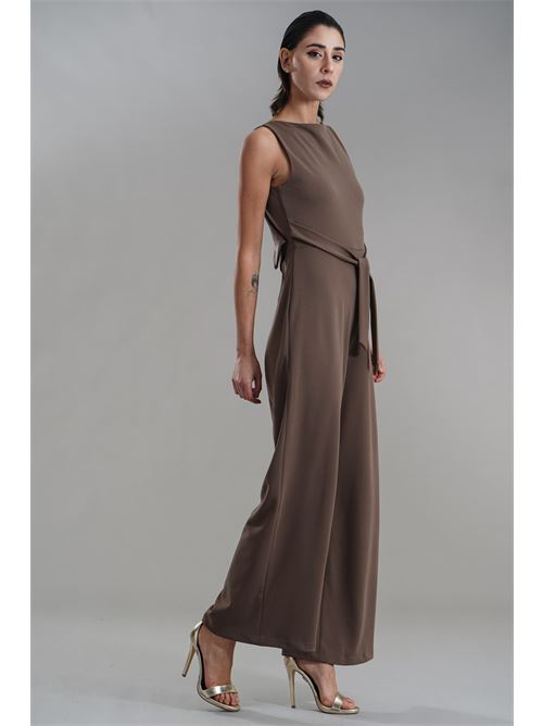 Tuta in crepe CELYE | CE0019NOCCIOLA
