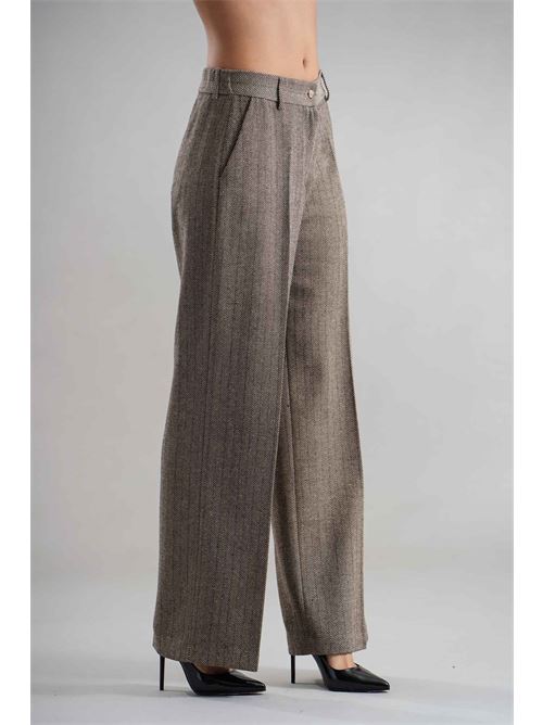Pantalone spigato Clips | B2029729BEIGE
