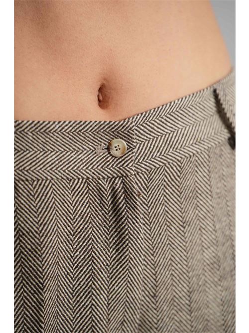 Pantalone spigato Clips | B2029729BEIGE