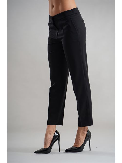 Pantalone in viscosa e lana Clips | B2309719NERO