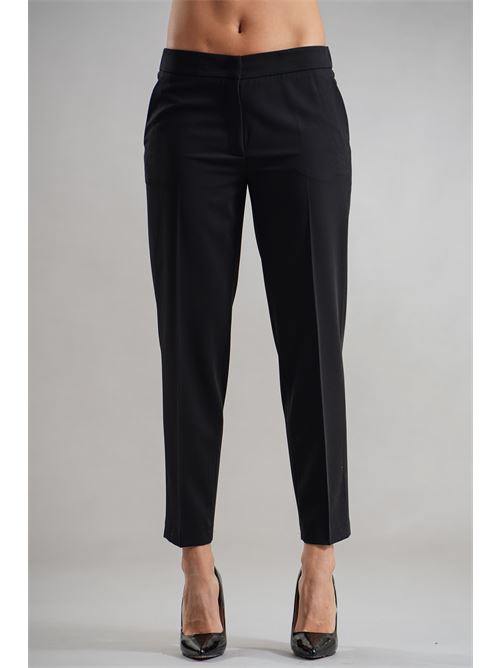 Pantalone in viscosa e lana Clips | B2309719NERO