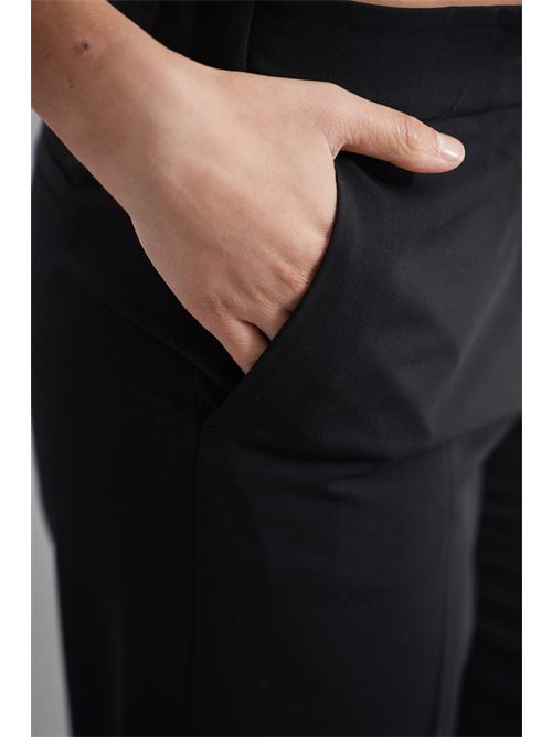 Pantalone in viscosa e lana Clips | B2309719NERO