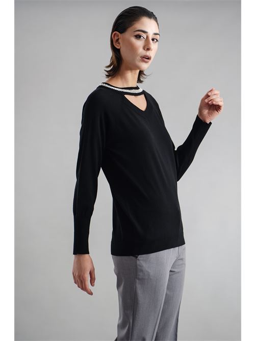 Maglia in viscosa Clips | B8355713NERO