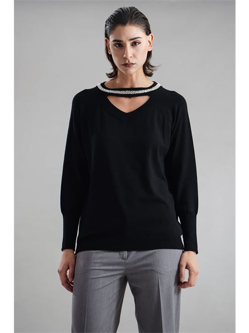 Maglia in viscosa Clips | B8355713NERO