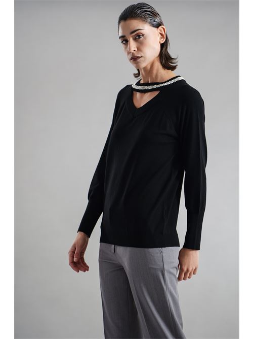 Maglia in viscosa Clips | B8355713NERO
