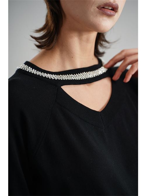 Maglia in viscosa Clips | B8355713NERO