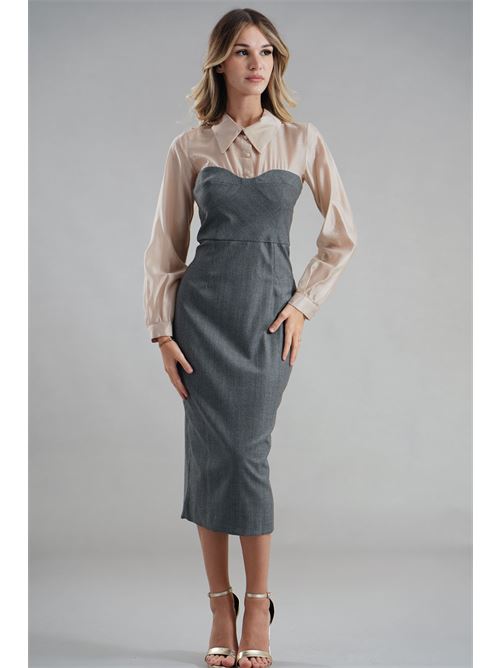 Abito tubino Dramee | 25716GRIGIO