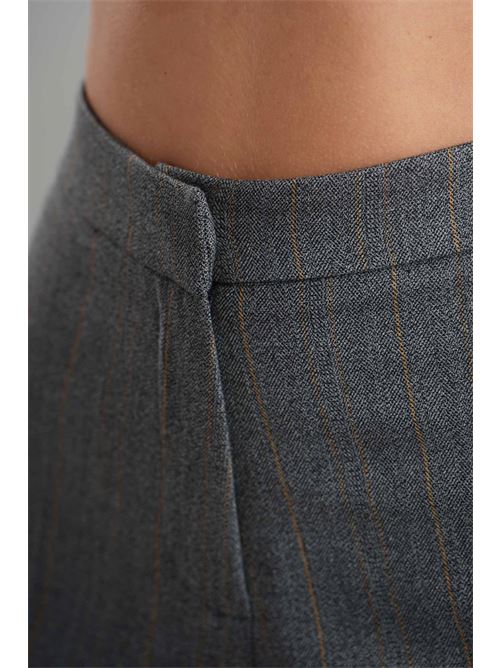 Tailleur con piume Dramee | 25900GRIGIO