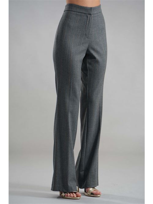 Tailleur con piume Dramee | 25900GRIGIO