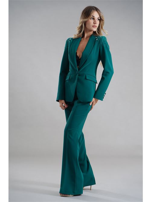 Tailleur con applicazioni Dramee | 25918VERDE