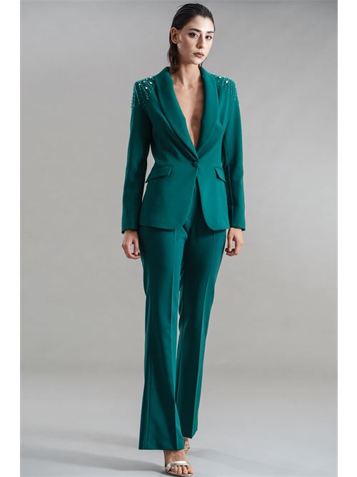 Tailleur con applicazioni Dramee | 25918VERDE