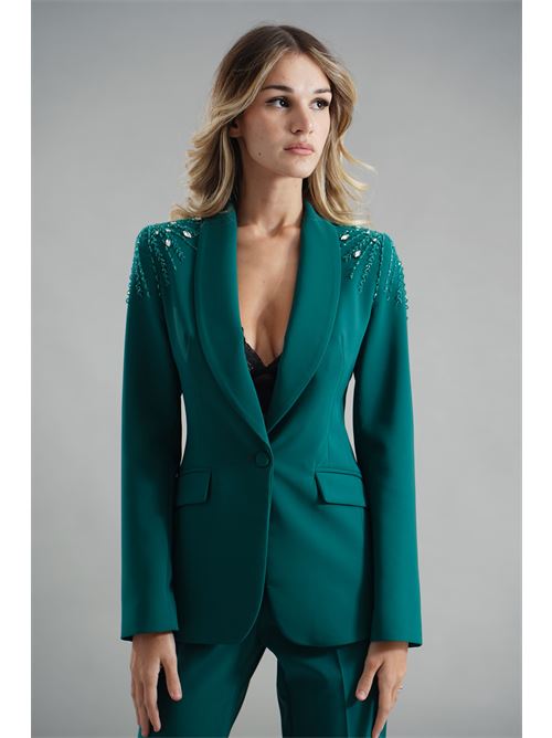 Tailleur con applicazioni Dramee | 25918VERDE