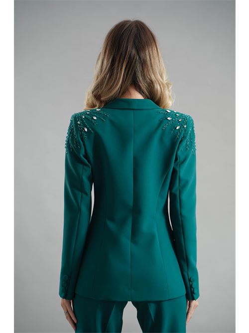 Tailleur con applicazioni Dramee | 25918VERDE